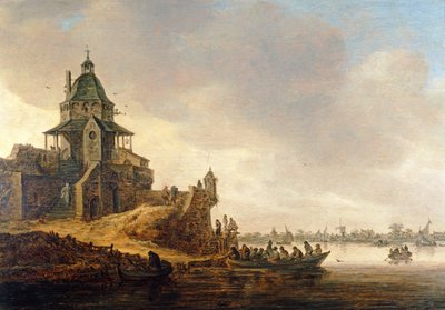 Dordrecht met Rondeel Engelenburg door Jan Josephsz van Goyen